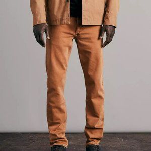NWT Rag & Bone FIT 2 in Tobacco Slim Fit Brushed Loopback Jean in unique color